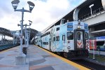 Bombardier Bilevel Cab Car leading the Tri-Rail Train